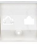Mască pentru priză 1xRJ45 TOOLLESS LINE, argintiu