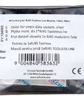 Mască pentru priză 1xRJ45 TOOLLESS LINE, argintiu