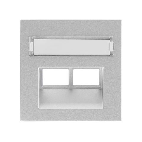 Capac priză RJ45 (DE-EMBEDDED LINE,TOOLLESS LINE SFB),argint