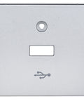 Mască pentru priză USB, argintiu