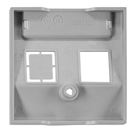 Mască 1*RJ45 ToollessLine, argintie