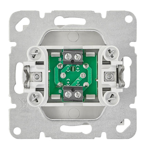 Priză audio Cinch, argintie