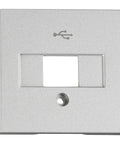 Mască Priză USB, argintie, argintie