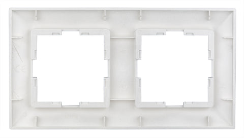 Ramă pentru 2 aparate, argintiu