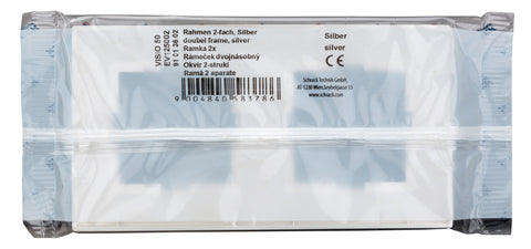 Ramă pentru 2 aparate, argintiu
