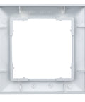 Ramă pentru 1 aparat cu dimensiuni de 55x55mm, argintie
