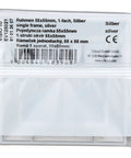 Ramă pentru 1 aparat cu dimensiuni de 55x55mm, argintie