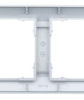 Ramă pentru 2 aparate cu dimensiuni de 55x55mm, argintie