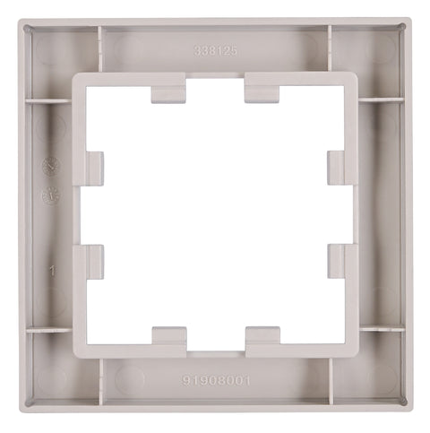 Ramă 1 aparat, Design CUBIC, argintie