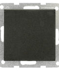 Socket outlet, flap cover, cage clamps, black