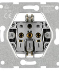 Socket outlet, flap cover, screw clamps, black