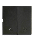 Rocker S 55, arrow symbol for blinds switch, push butt,black