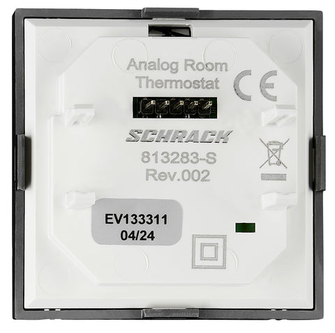 Analog thermsotat - top part, heating, black
