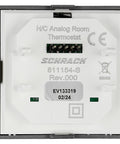 Analog thermostat - top part, heating/cooling, black