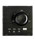 Analog thermostat - top part, heating/cooling, black