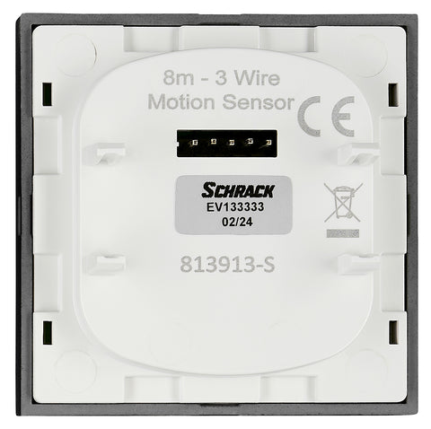 Motion Detector - top part, 180°, 8m, 3-wire, Master, black