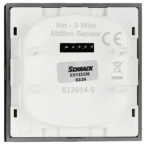 Motion Detector - top part, 180°, 8m, 3-wire, Slave, black
