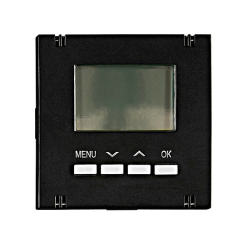 Digital thermostat - top part, heating/cooling, black