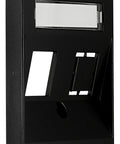 Cover for 1*RJ45 Toolless Line jack, black