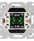 Audio socket, screw clamps, black