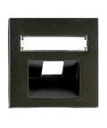 Cover for RJ45 UAE outlet, labelling window, 1-Port, black