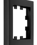 One gang frame, Design CUBIC, black