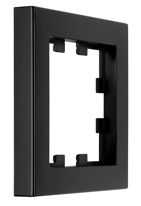 One gang frame, Design CUBIC, black