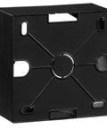 One gang wall mounting housing, black