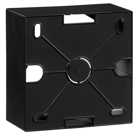 One gang wall mounting housing, black