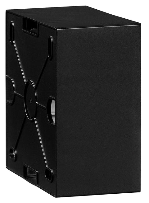 One gang wall mounting housing, black