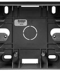 One gang wall mounting housing, black