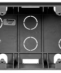 Two gang wall mounting housing, black