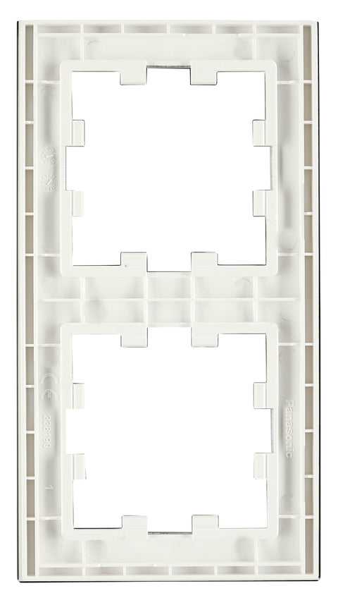 Ramă două module, sticlă albă