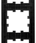 Ramă trei module, sticlă neagră
