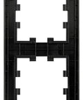 Ramă patru module, sticlă neagră