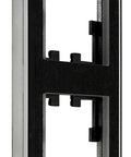 Ramă patru module, sticlă neagră