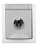 Socket outlet, lockable 10 (same closures), VISIO IP54