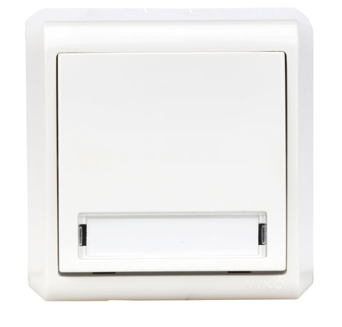 Buton 10A, CLOPOŢEL etich inscript, PT,cl surub IP20, alb