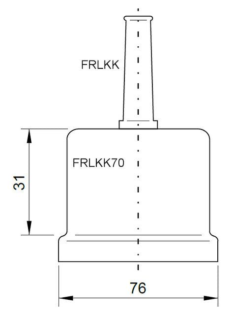 Capac de protecţie pt. LKT cu Ø 70mm (scos din prod.)