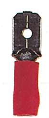 Papuc auto izolat tata 6,3 roşu, 0,25-1mm²