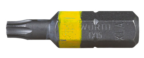 Bit 1/4" Torx TX15 galben 26mm