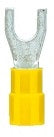 Papuc furca, izolat, galben, 4-6mm², M5