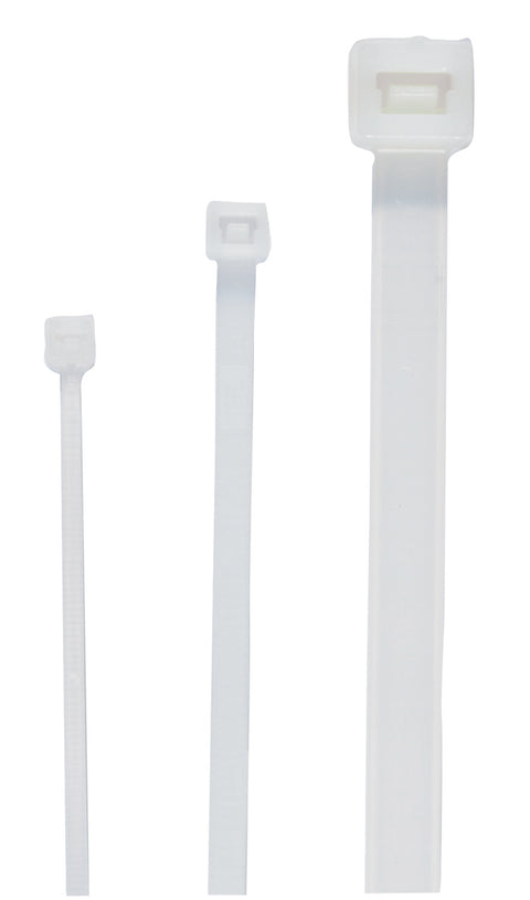 Cable band with plastic tongue, nature 4.5x280mm