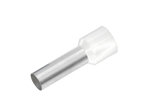 Wire ferrule isolated, 0,5mm², L1=8mm, white