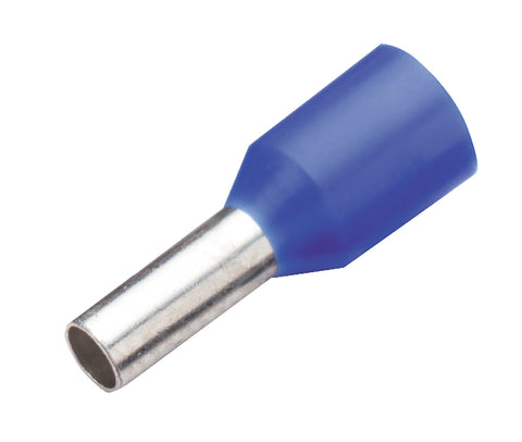 Wire ferrule isolated, 2,5mm², L1=8mm, blue