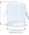 Doză protecție 68mm antiincendiu
