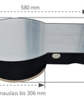 Doză mare Ø 306mm cu placa de 15mm din fibră minerală