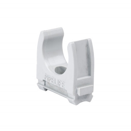 Clemă plastic pt.tub M16mm, ex. uşoară, gri, unit amb=100buc