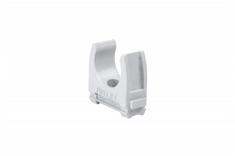 Clemă plastic pt.tub M32mm, ex. uşoară, gri, unit amb=100buc