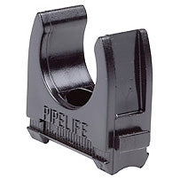 Clemă plastic pt.tub M63mm, fără halogen, negru, 25buc